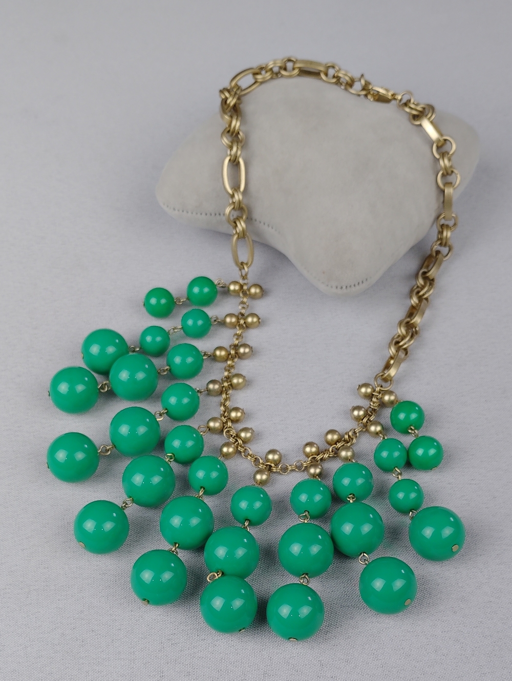 Stella & Dot Gold Chain Statement Necklace.